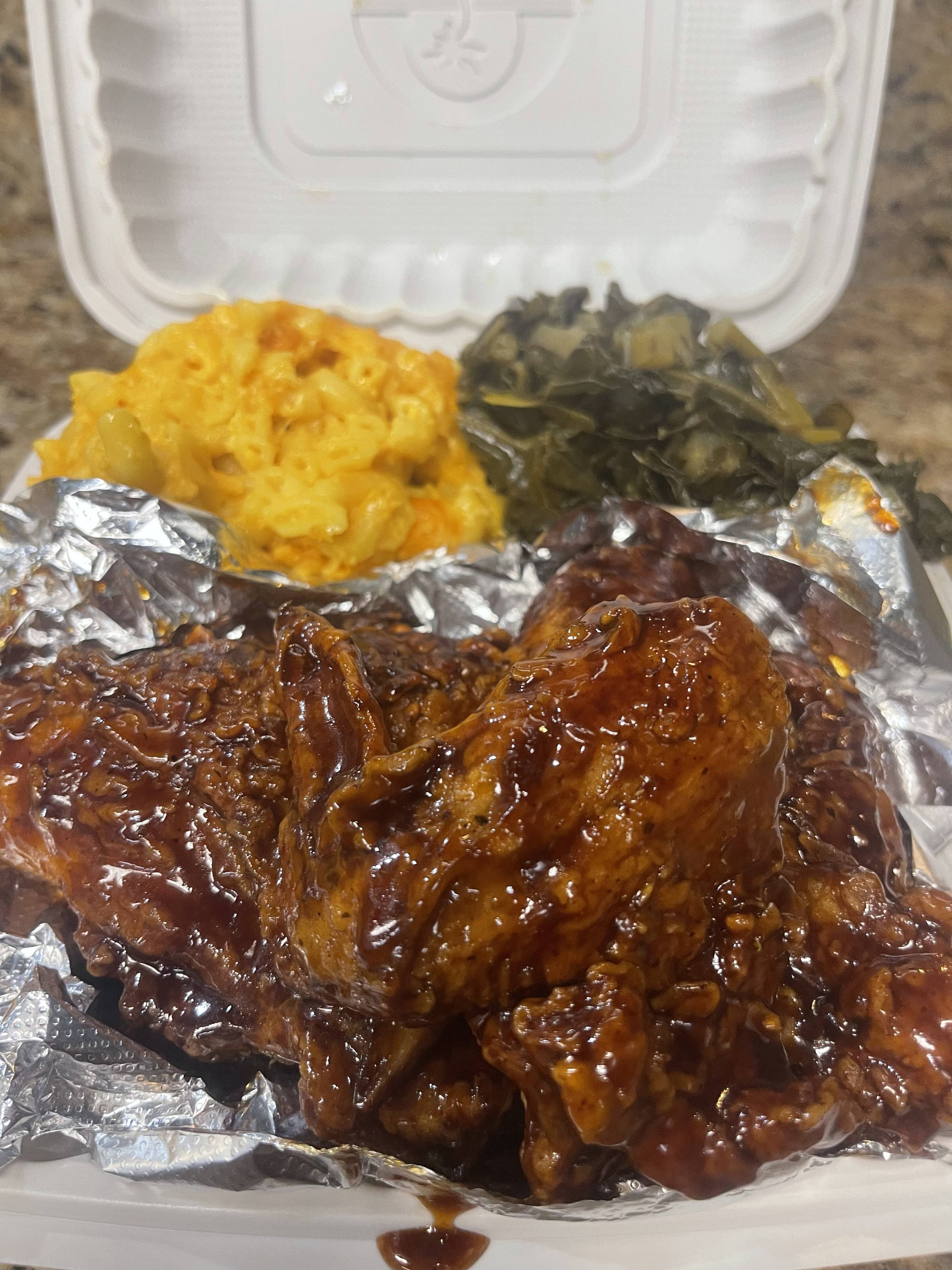 Fried BBQ Chicken.