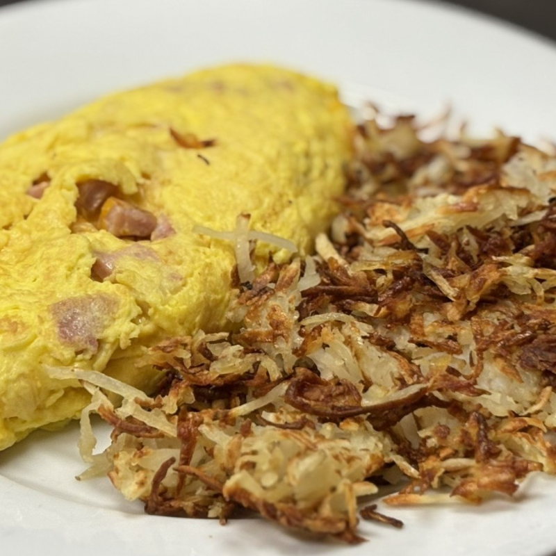 Ham & Cheese Omelette.