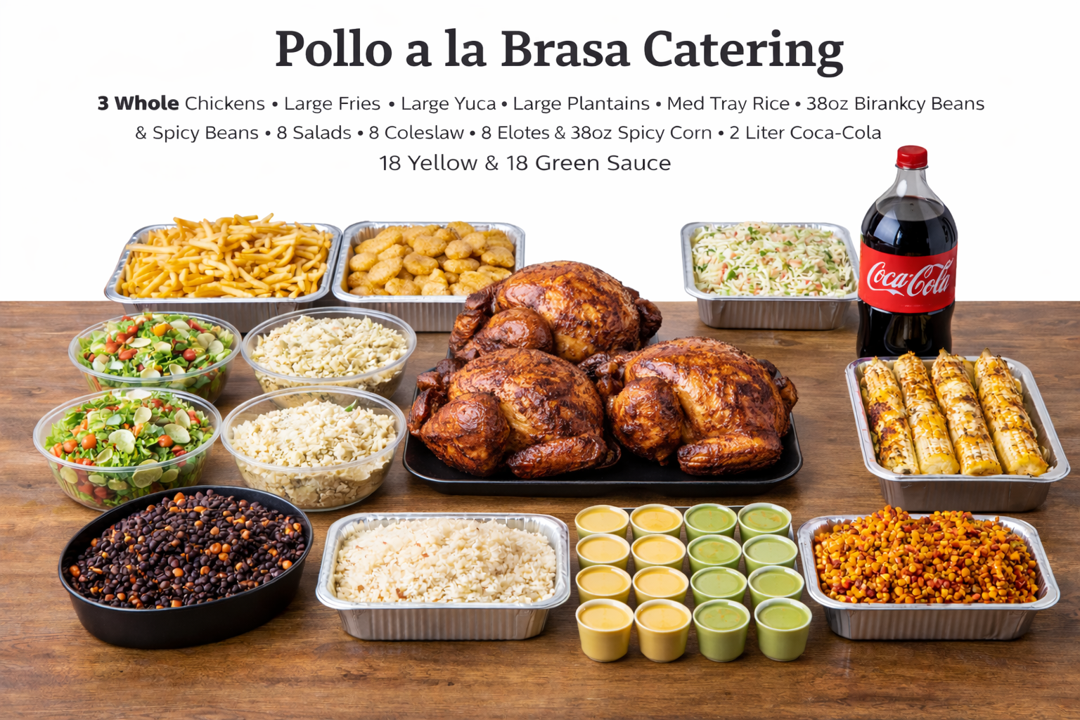Family Meal Option # 1 (3 Whole Chicken + 9 Sides feed 8-12 ) Read Description for sides include in it. (🔥 🍗🔥).