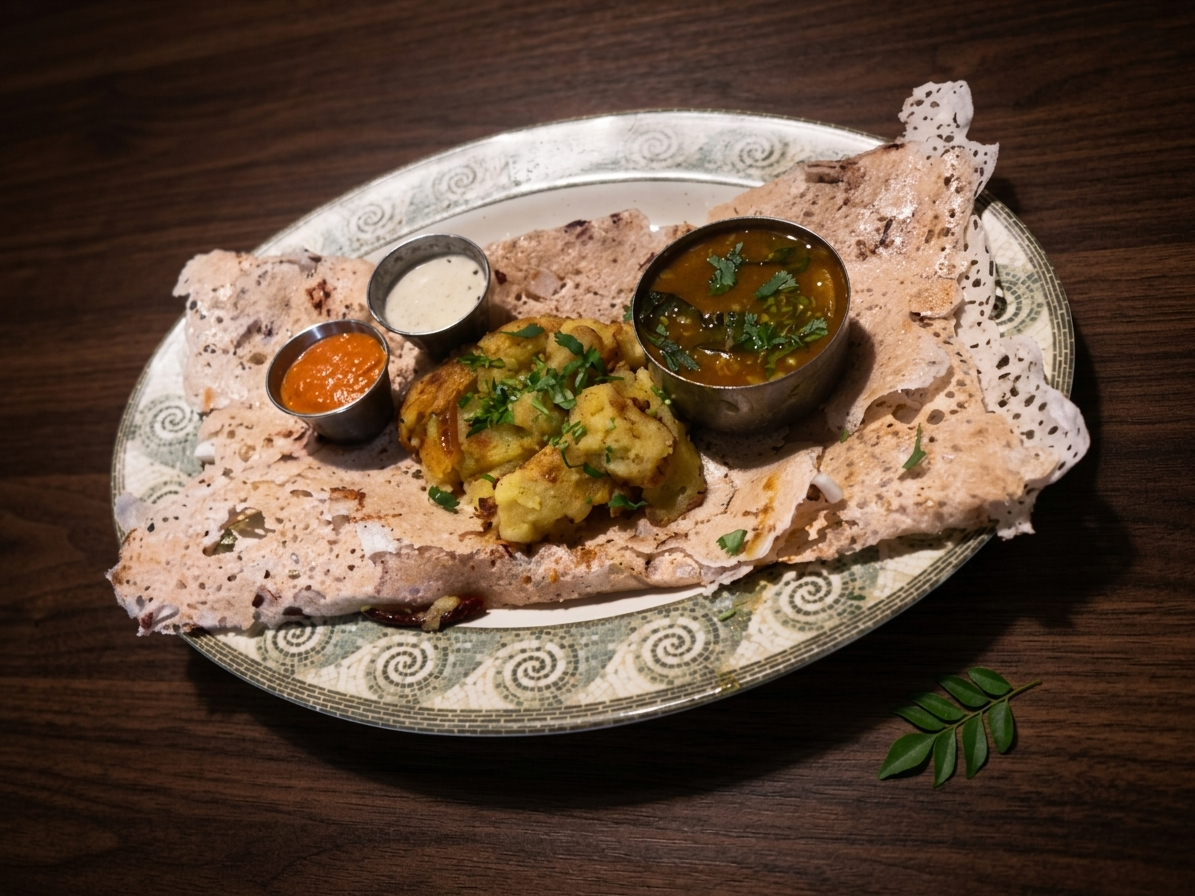 Rava Masala Dosa.