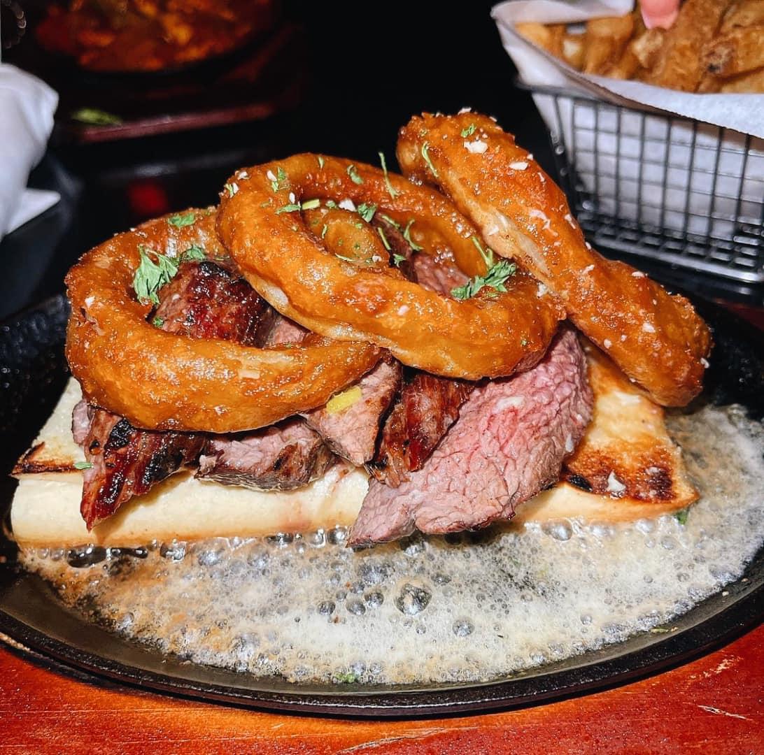 Sizzling Steak Sandwich.