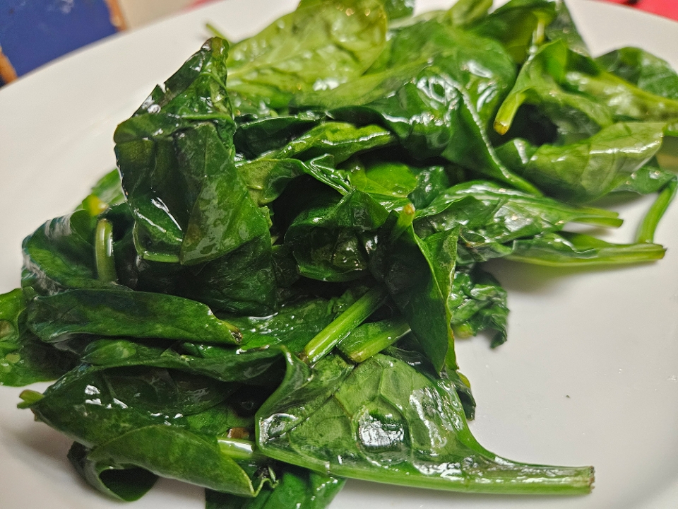 Sautéed Spinach.