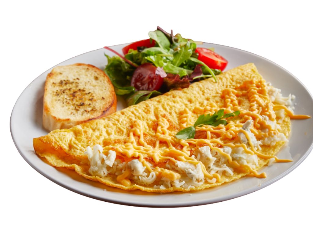 (10) Swiss Cheese Omelette.