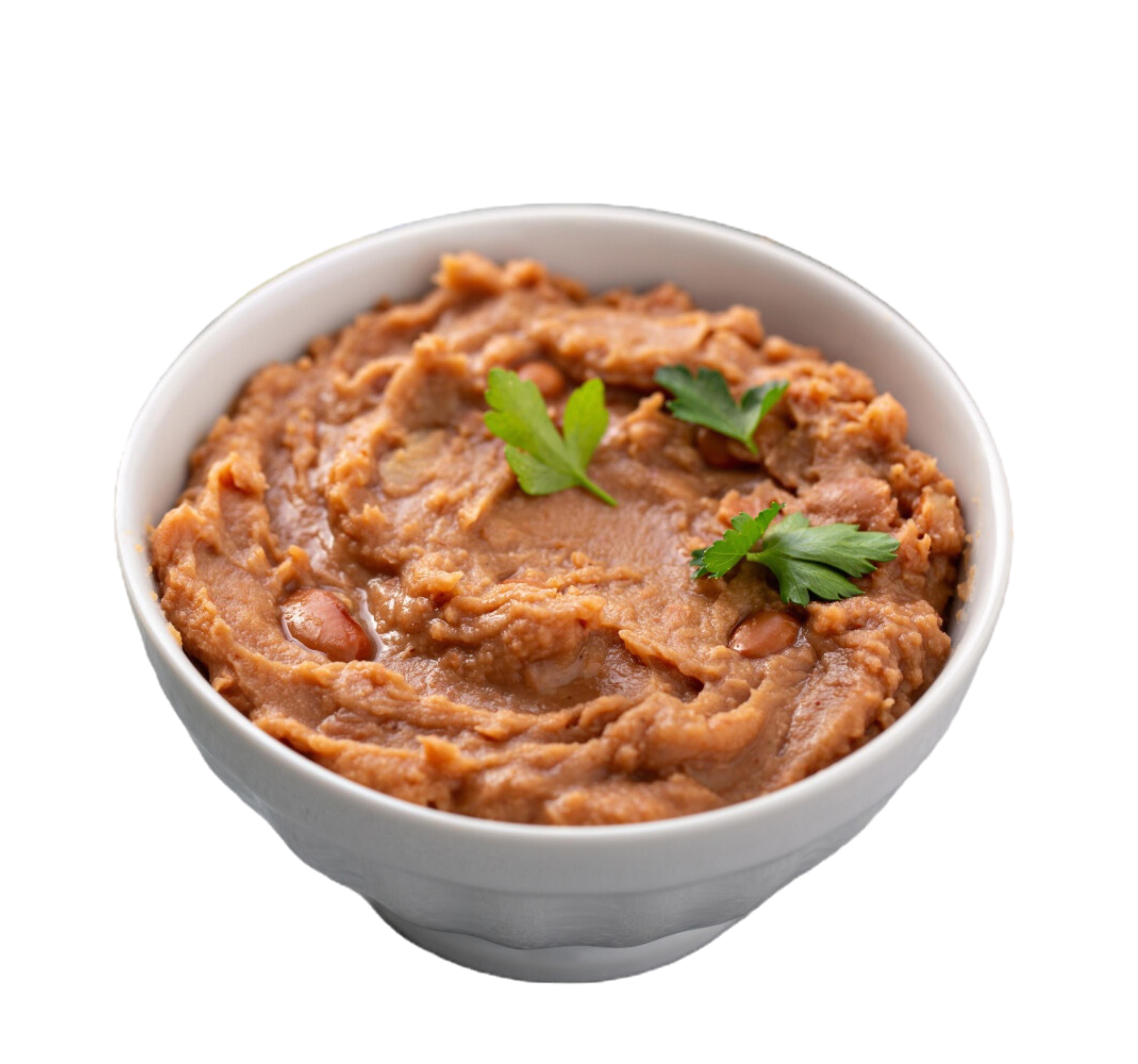 Refried bean.