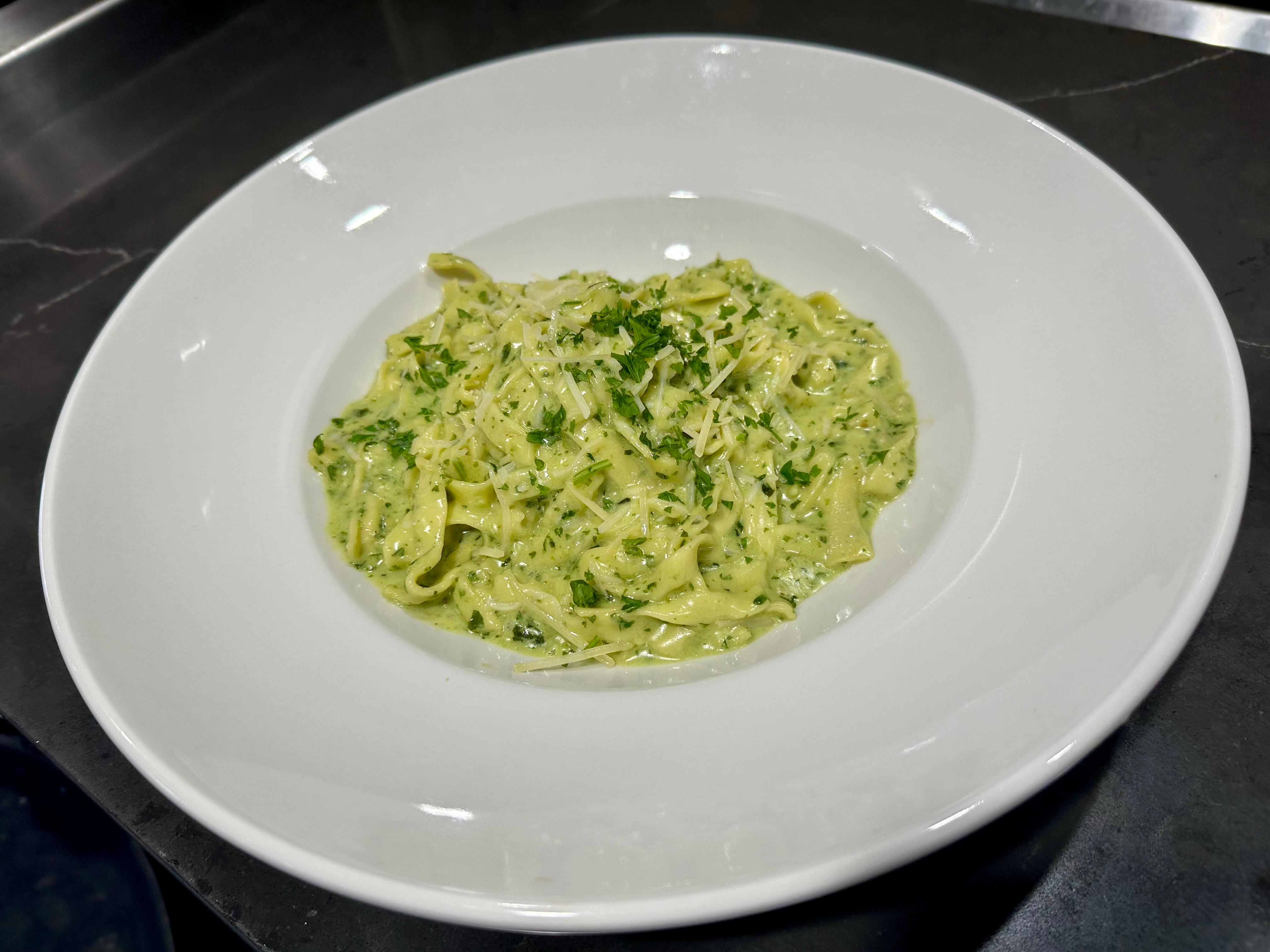 Pesto Fettuccine.