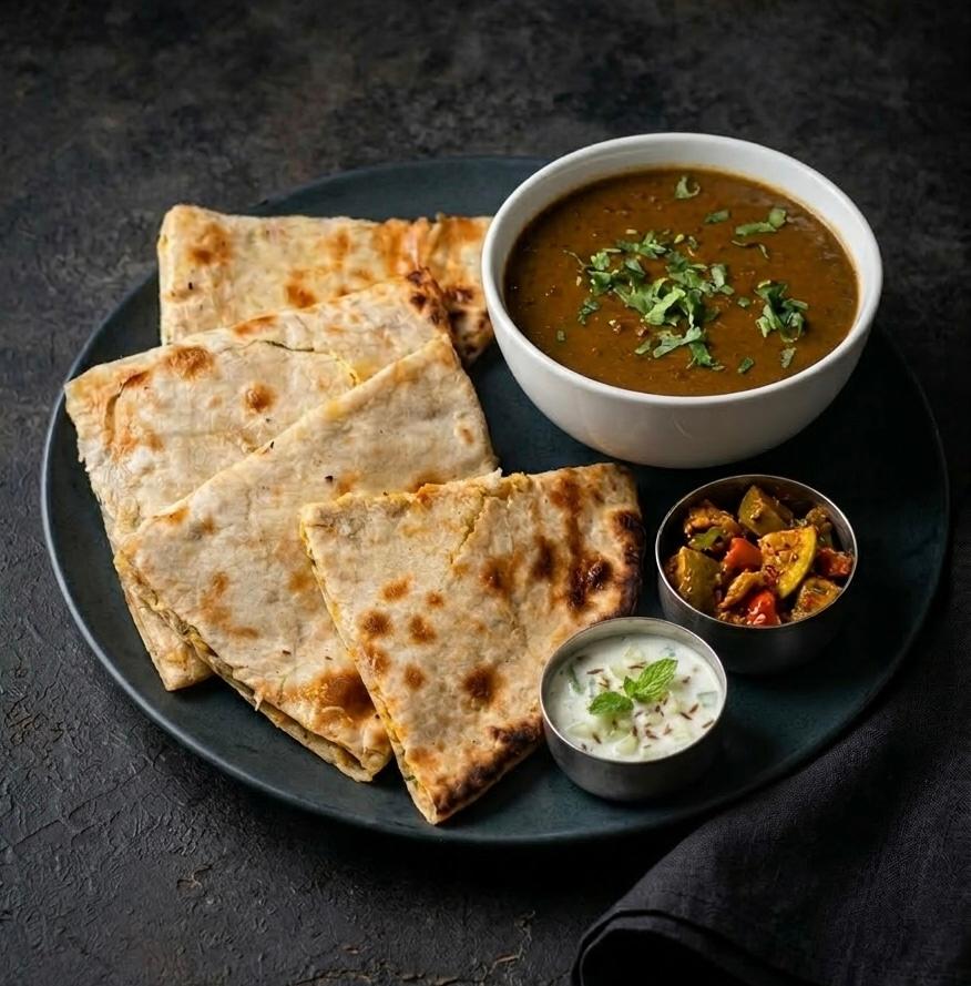 Amritsari Kulcha Lunch.