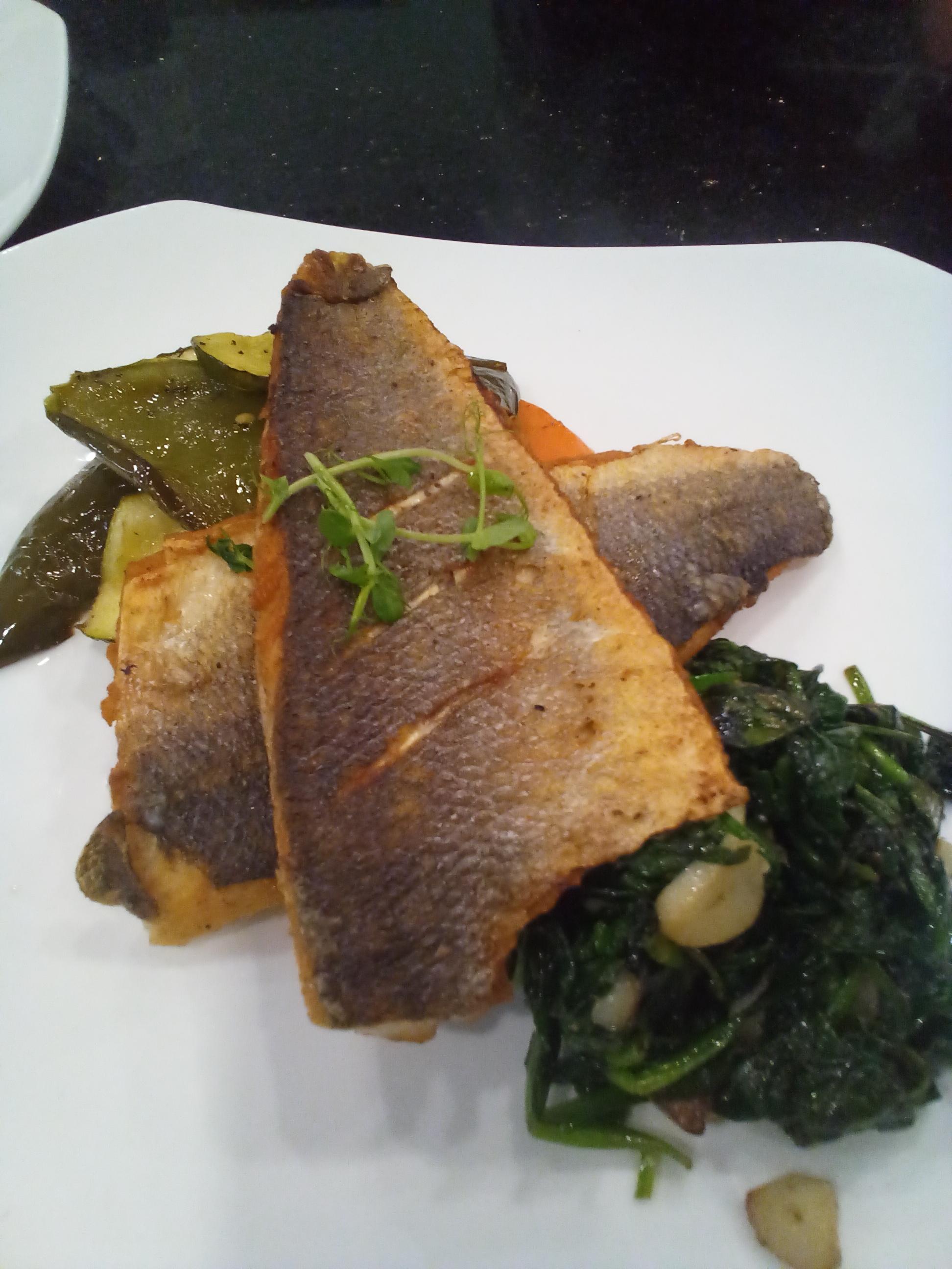PAN SEARED BRANZINO.