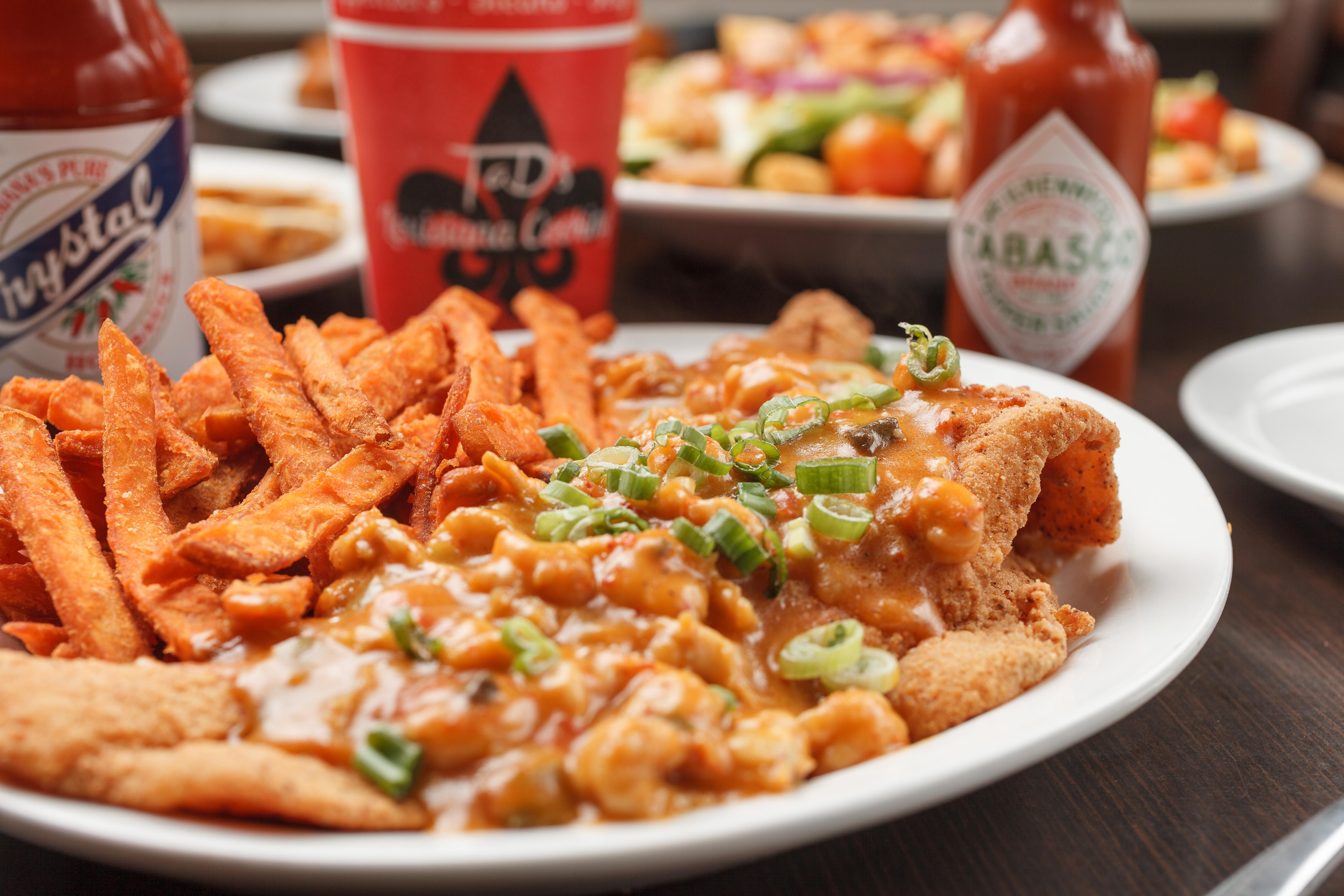 Cajun Catfish Dinner.
