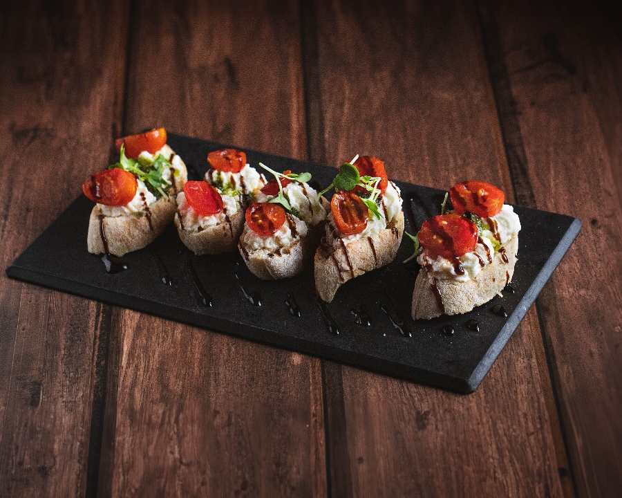 Bruschetta - Truffle caprese.