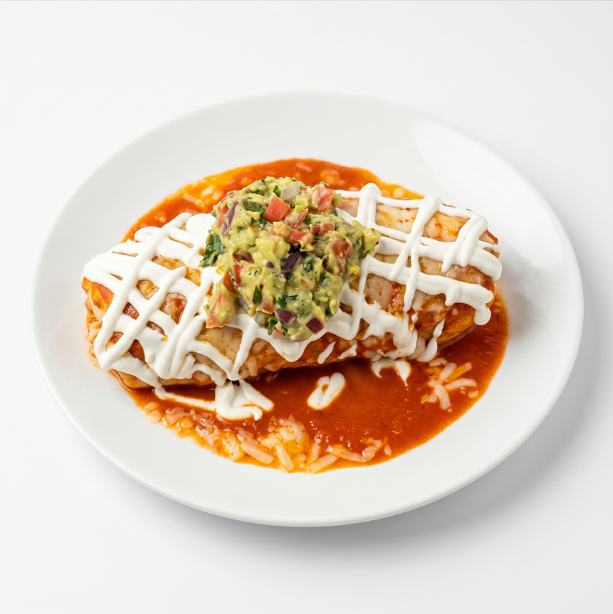 Chicken Macho Burrito.