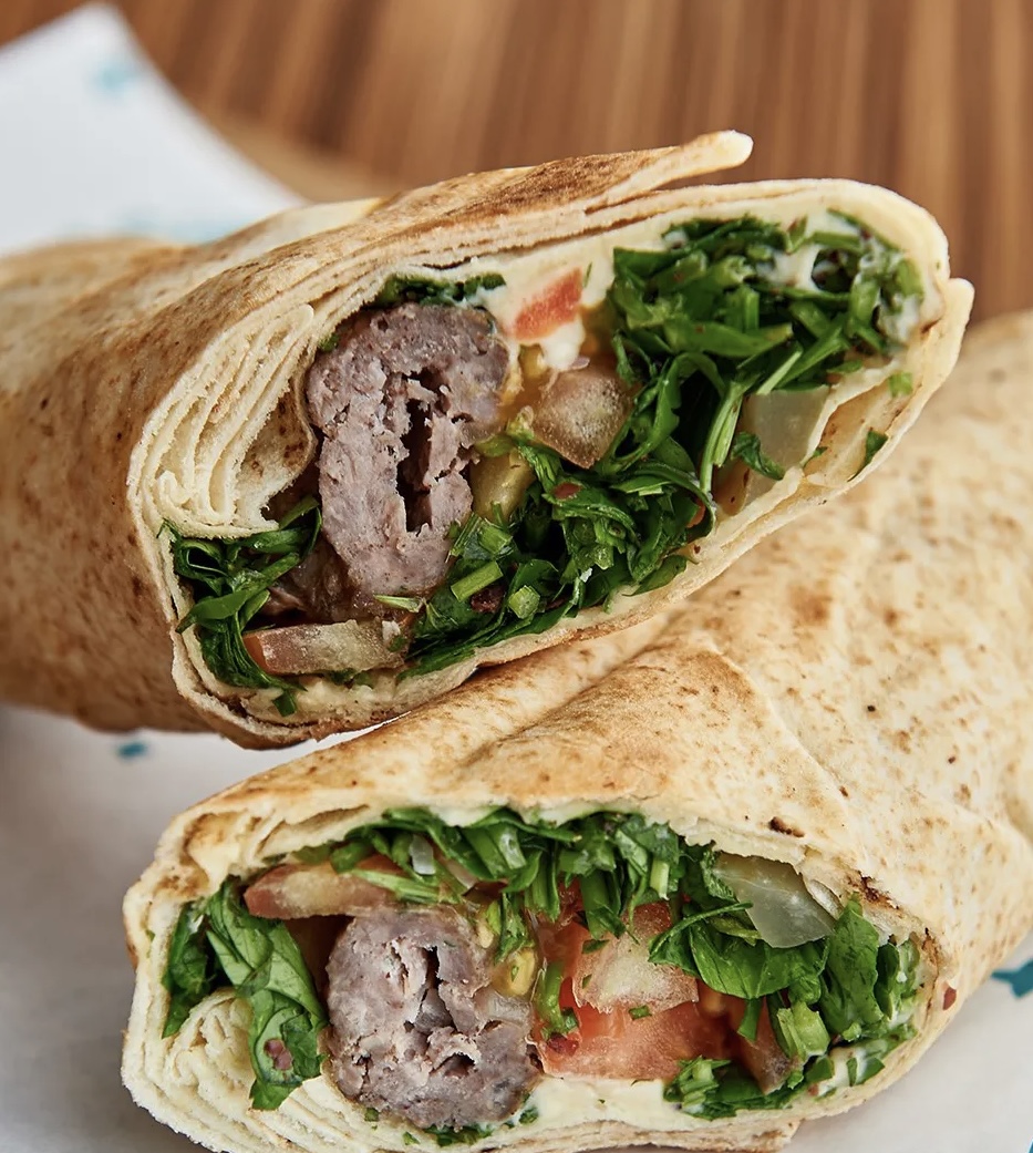 Kofta Kebab Wrap.