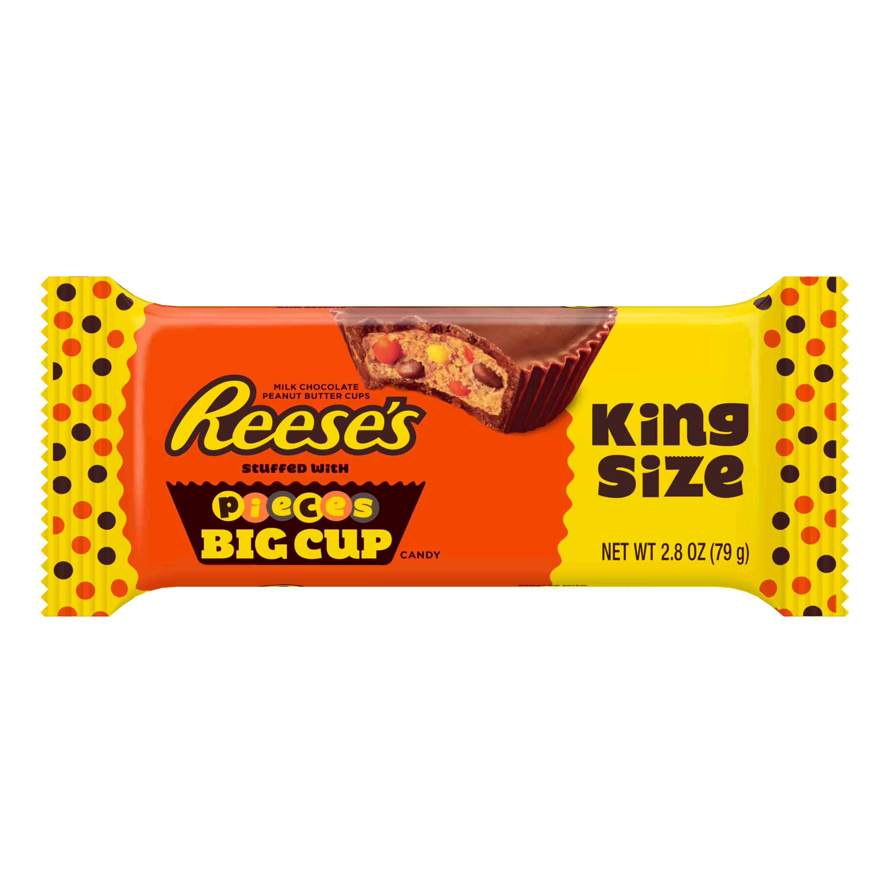 Reese's Milk Chocolate Peanut Butter Cups, King, 2.8 Oz.