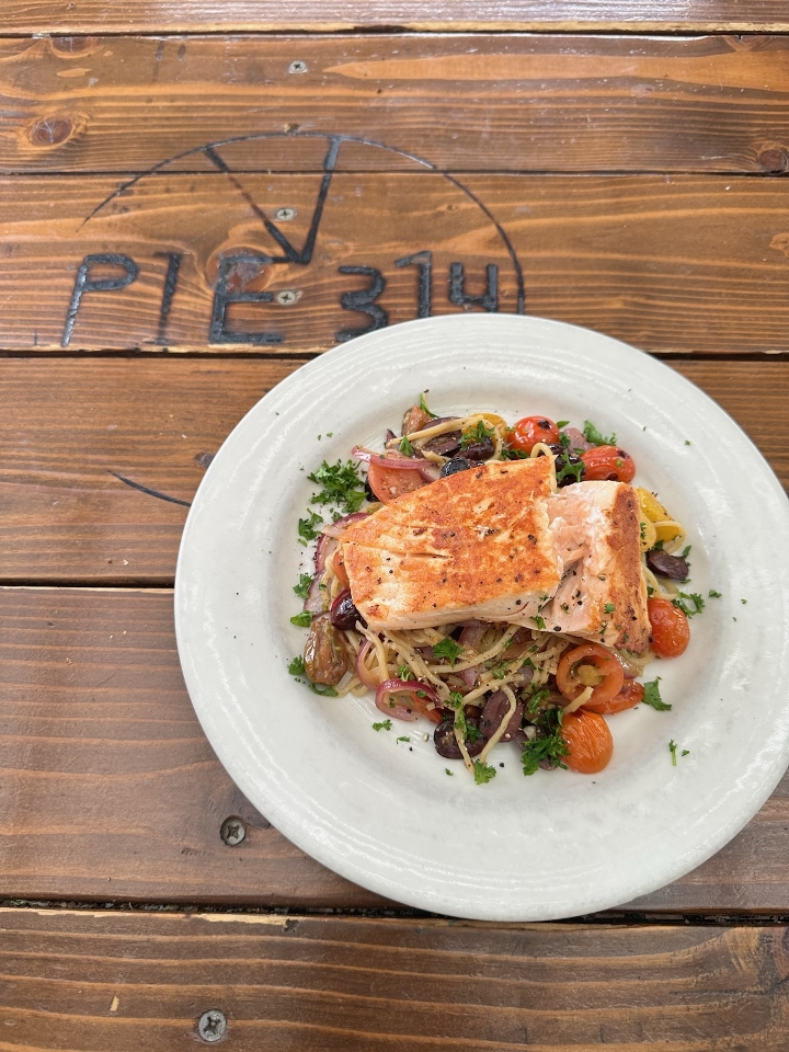 Salmon Pasta.