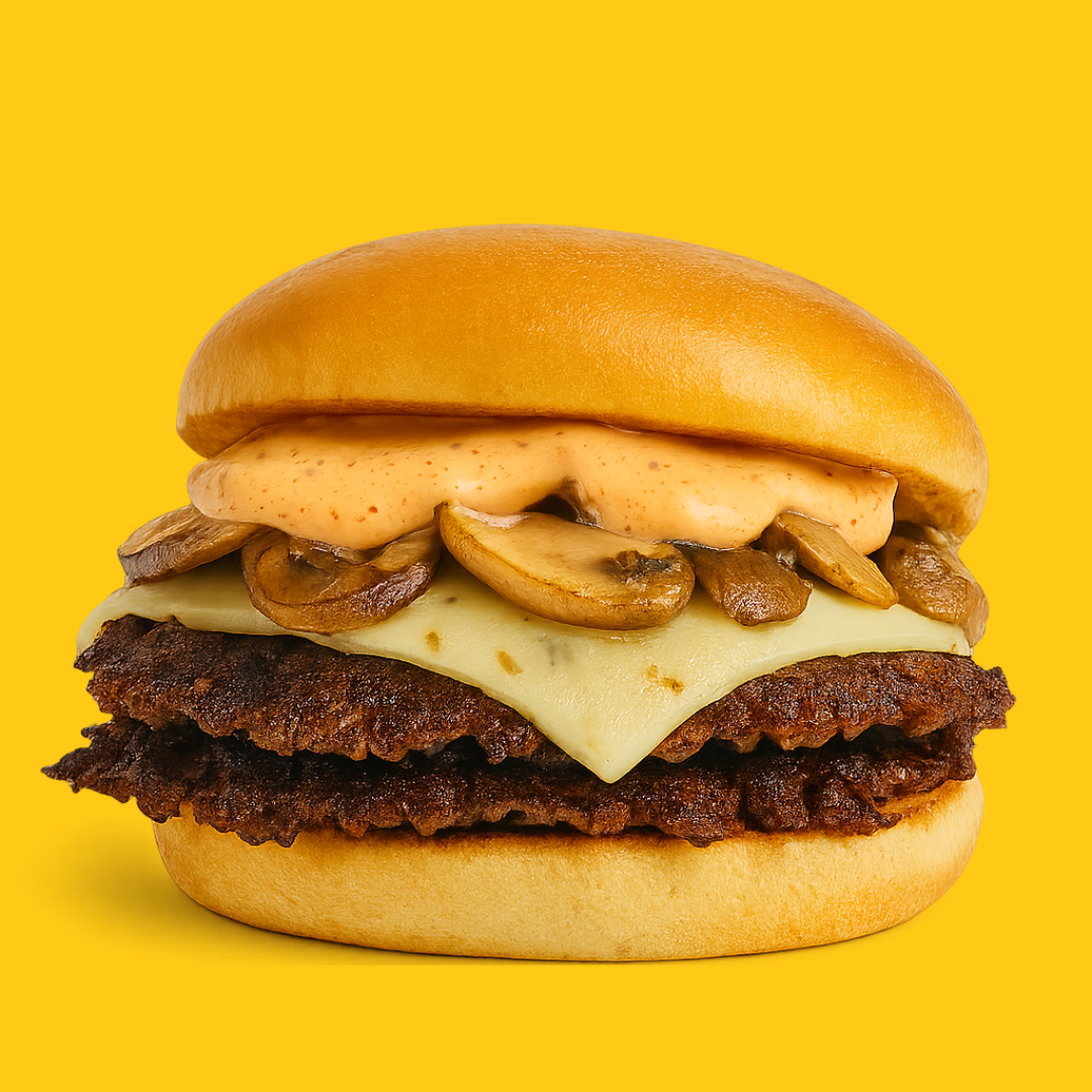 Mushroom Swiss Smashburger.