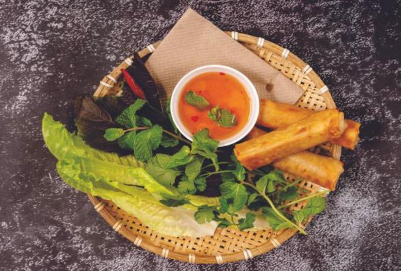 3ChaGio - 3Shrimp Pork Egg Rolls.