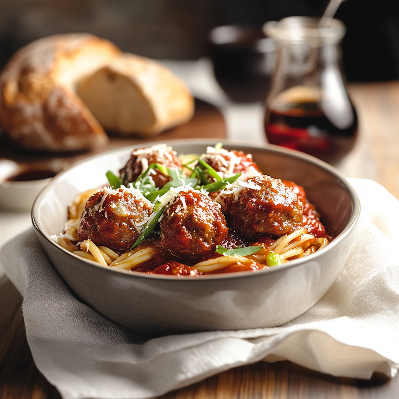 Meatballs Marinara.