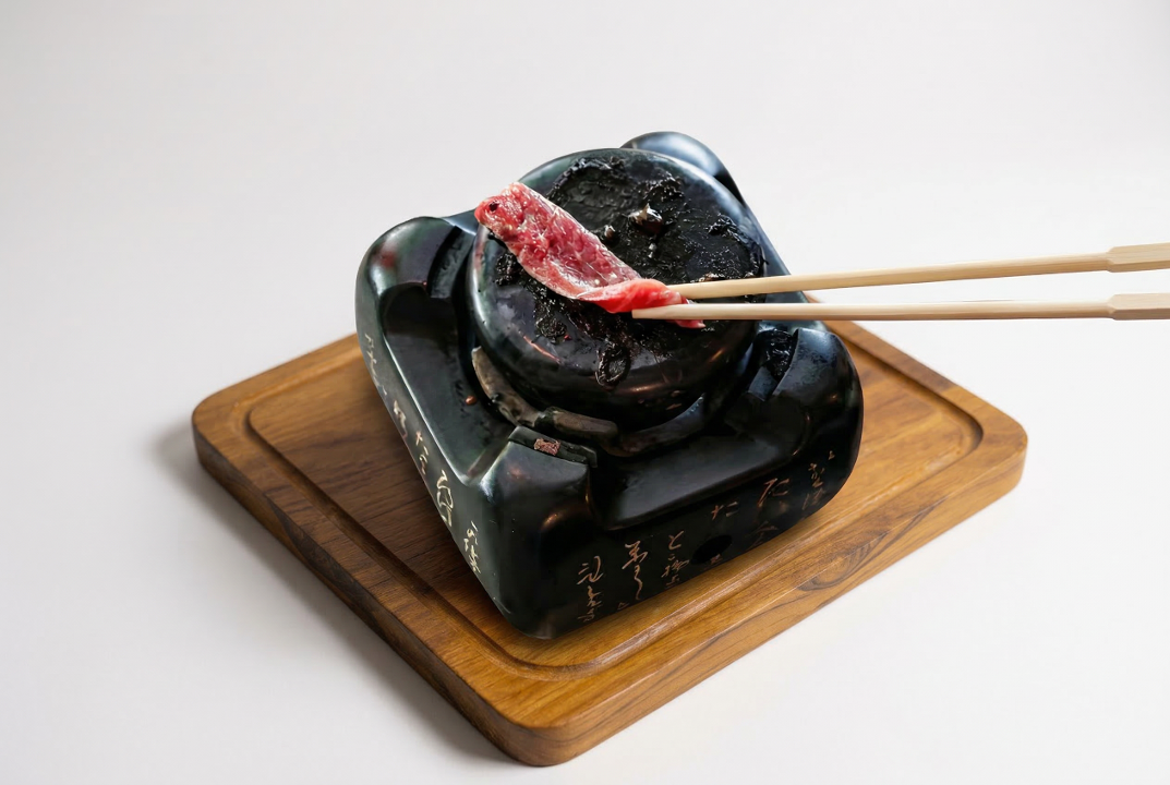 Lava Stone Wagyu Steak.