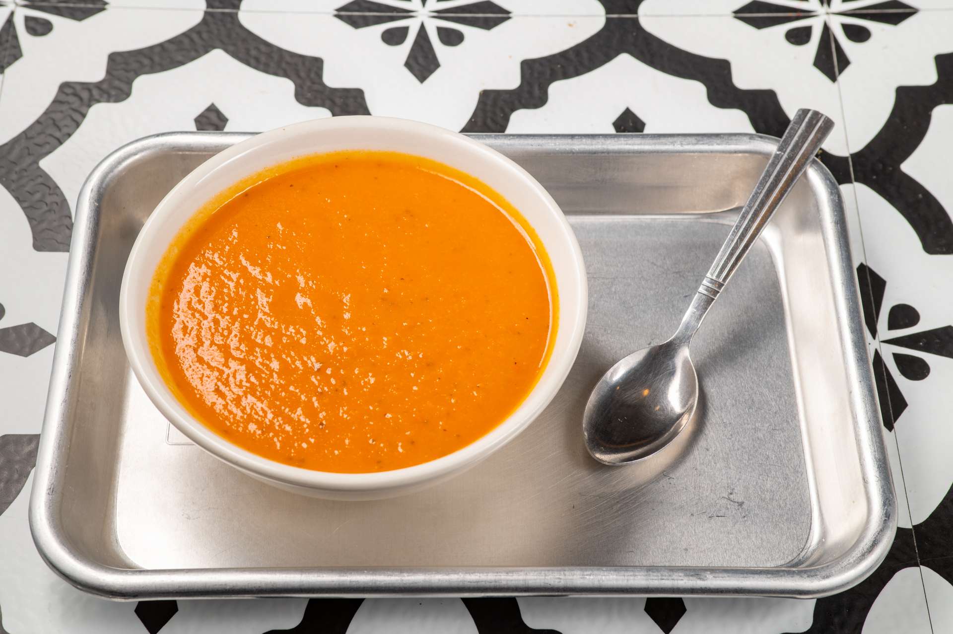 Regular Price - Cup of Tomato Pesto Soup.
