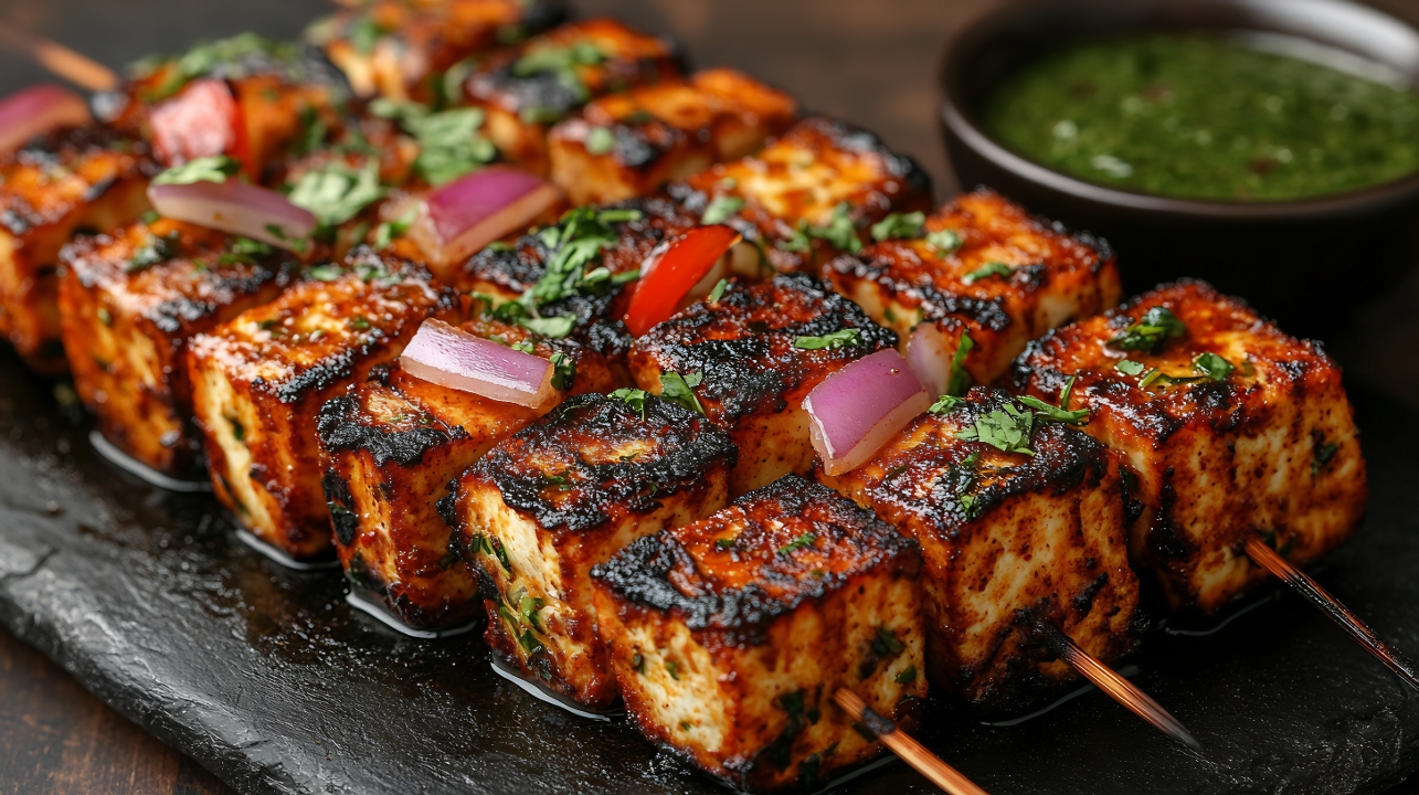 Tandoori Paneer Tikka (veg).
