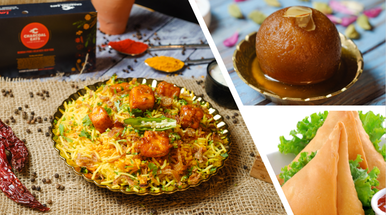 Veg Biryani Combo Meal.