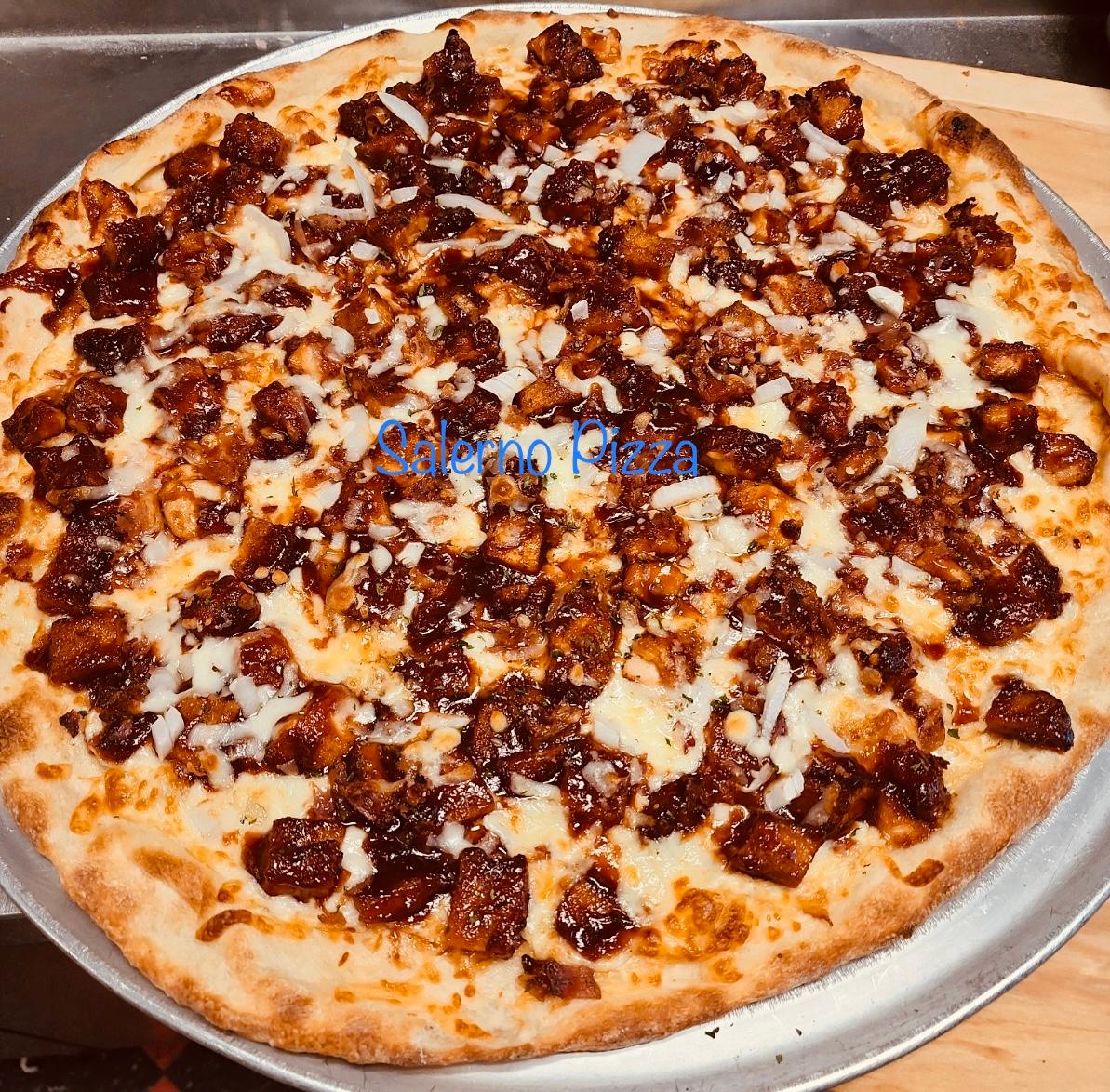16" BBQ Chicken Pizza.