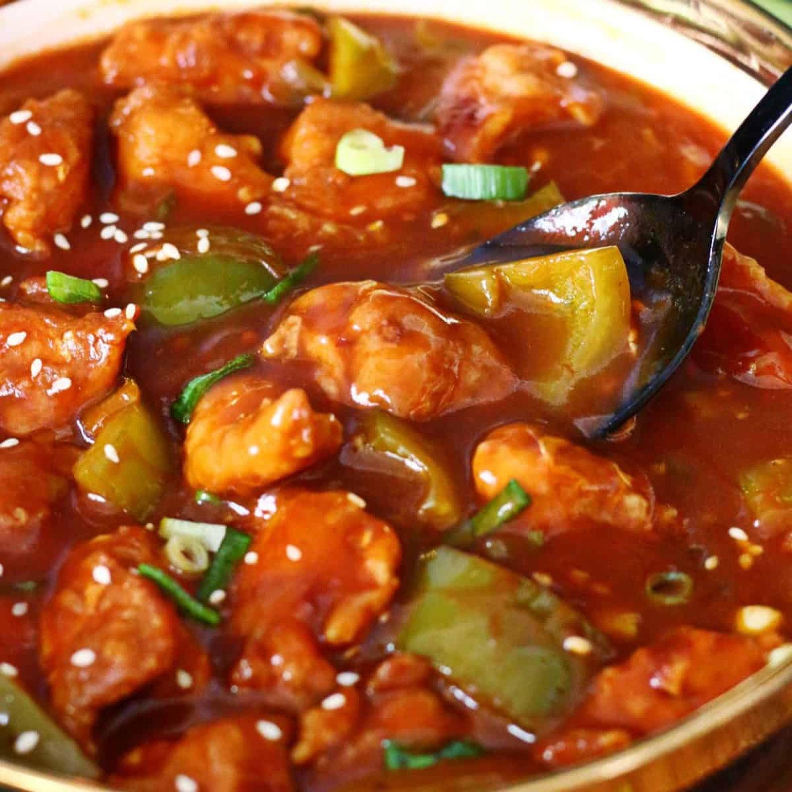 Chicken Manchurian.