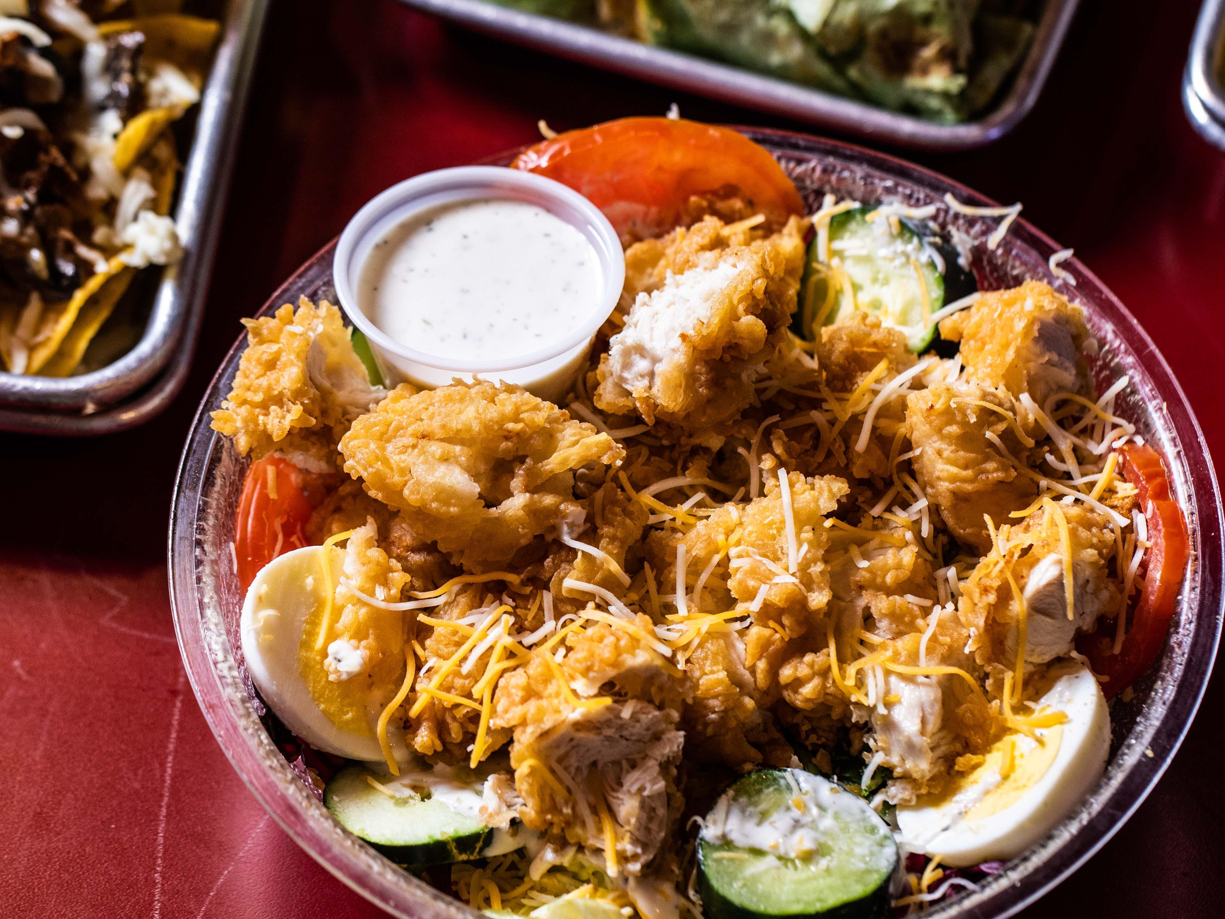 Breaded Chicken Salad.