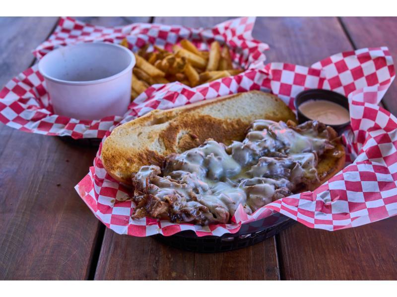 Prime Rib Dip Sandwich.