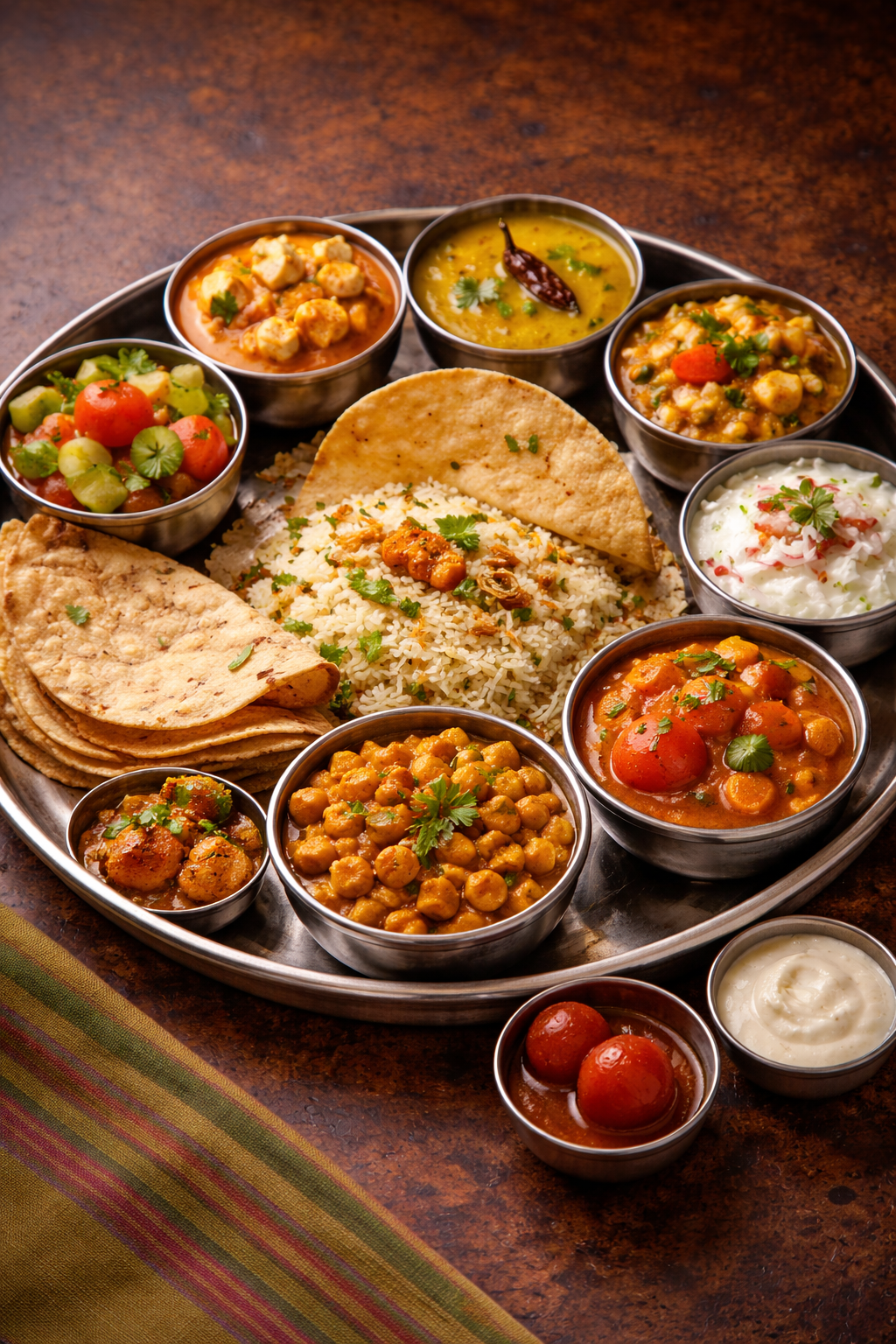 Classic Veg Thali.