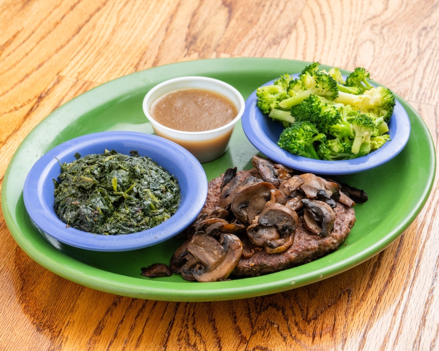 Montreal Mushroom Chopped Steak.
