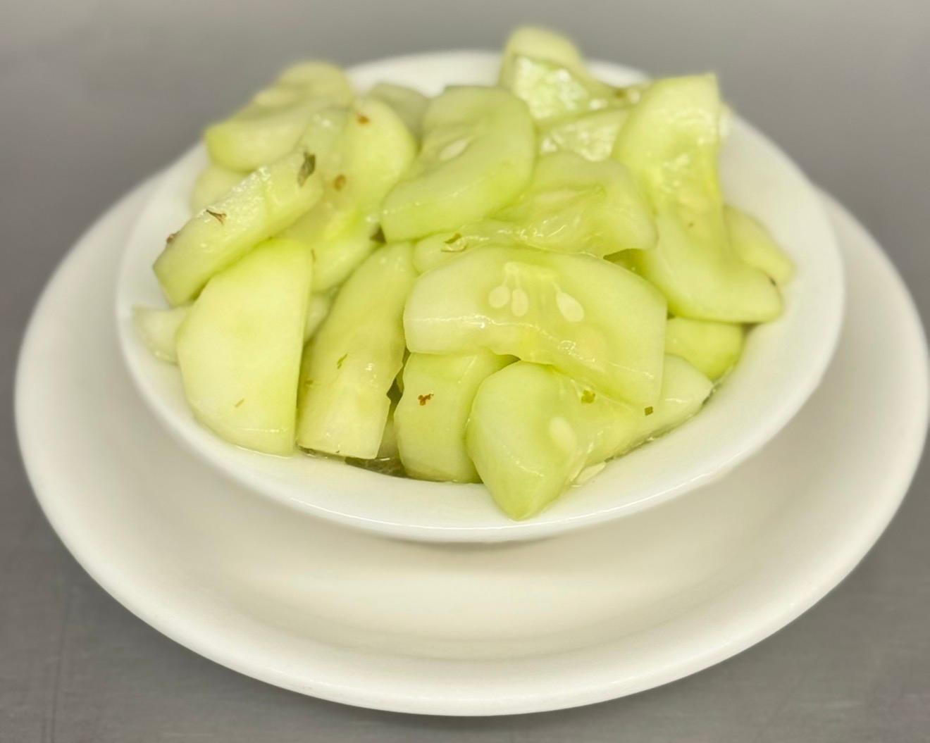 Side Cucumber Salad.