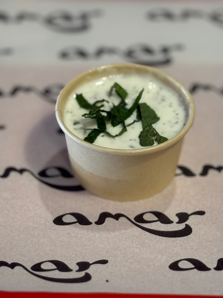 Side Mint Yogurt Sauce.