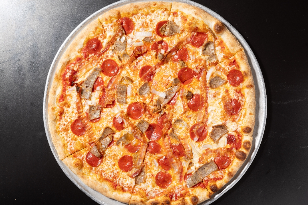 MEAT LOVERS PIZZA.