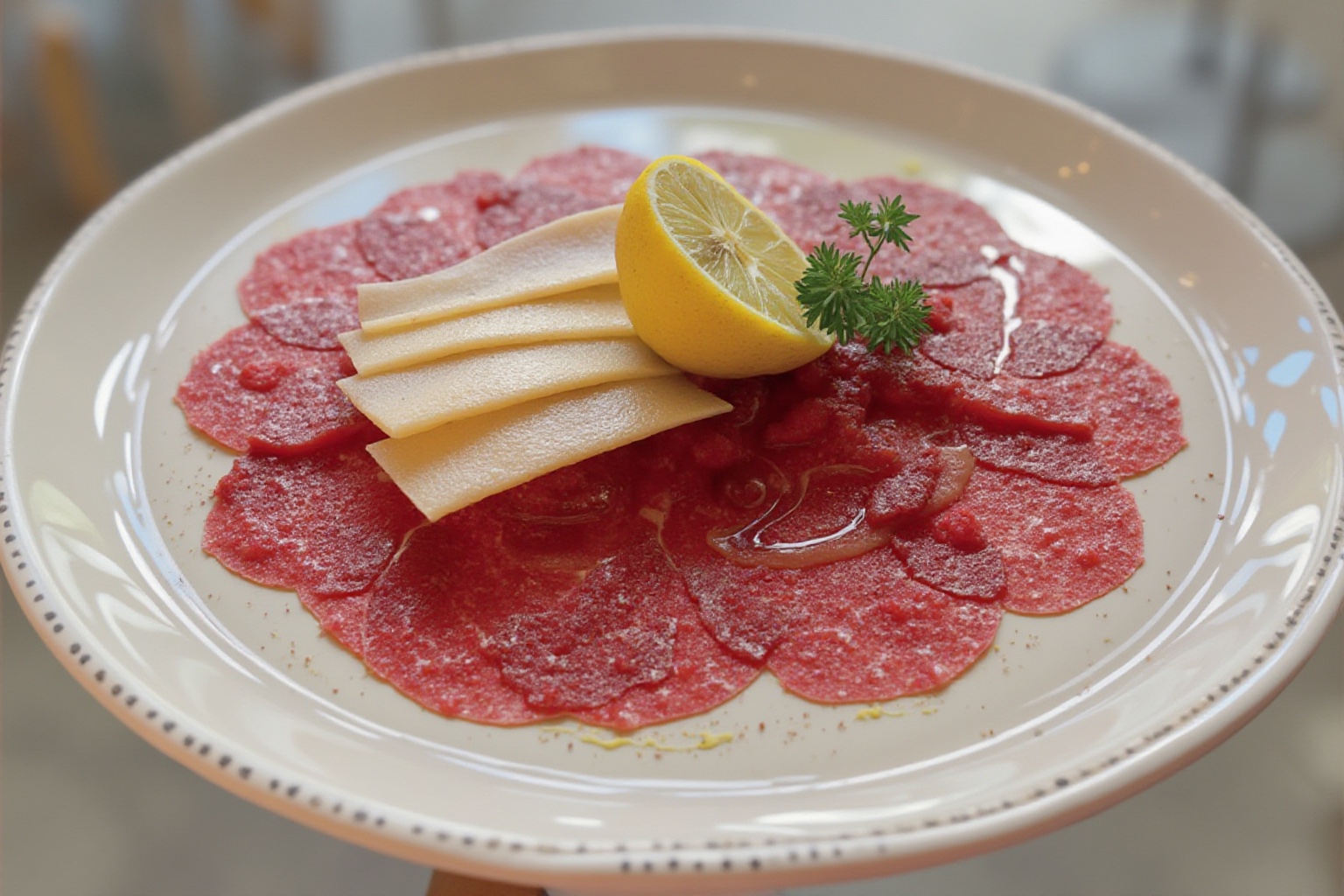 2 Beef Carpaccio.