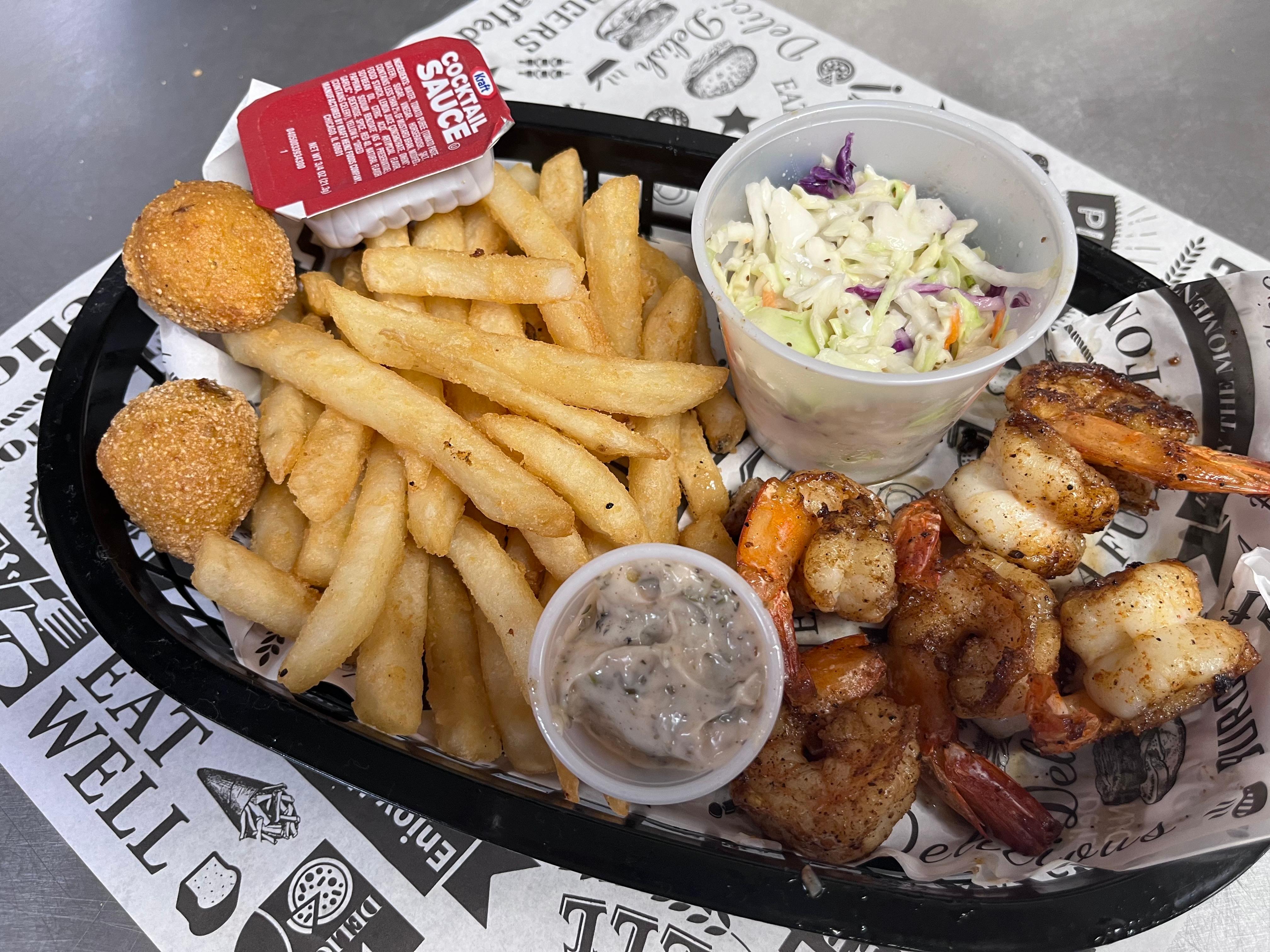 Grilled Shrimp Basket.