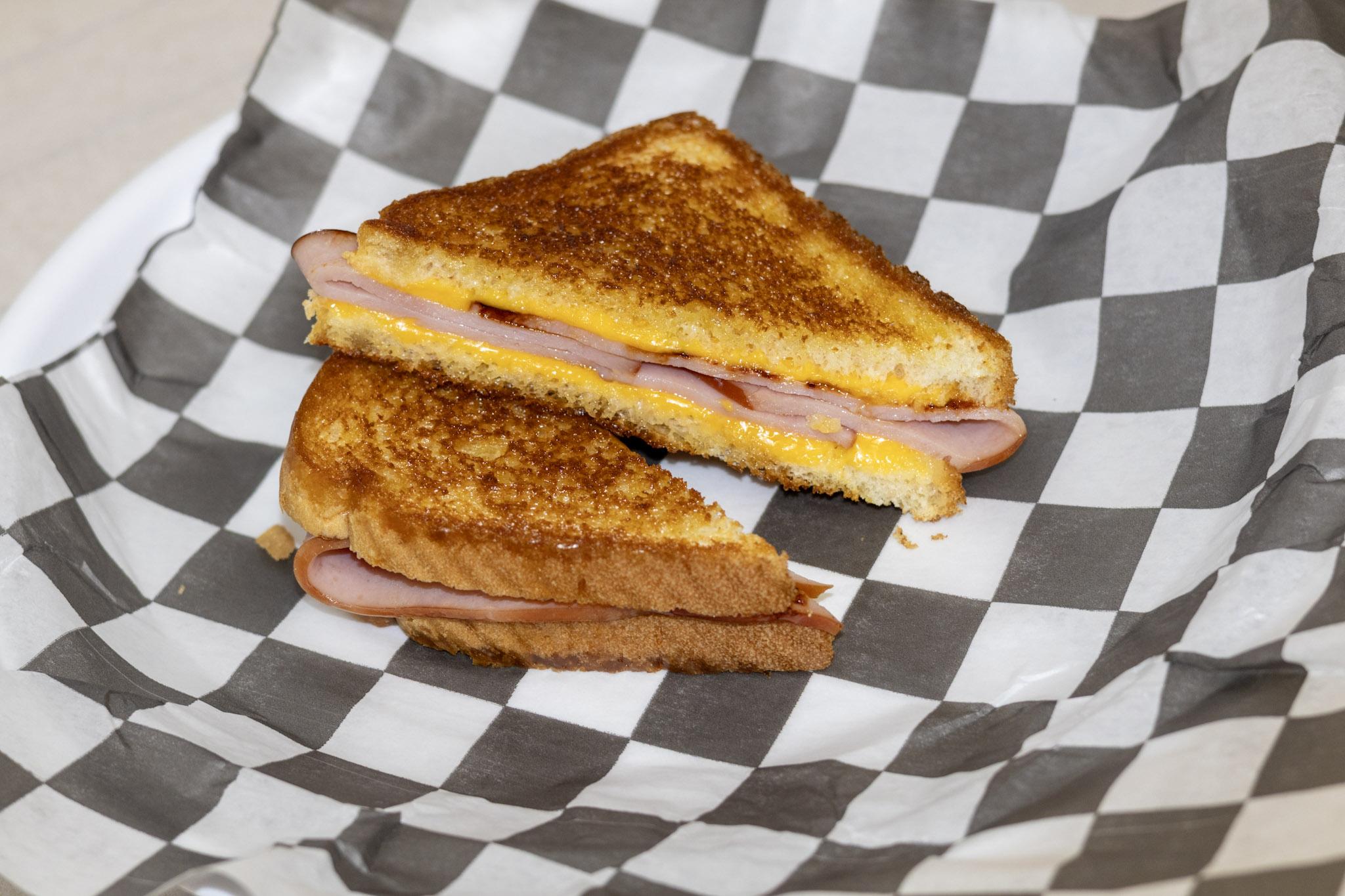 Grilled Ham & Cheese Sandwich.