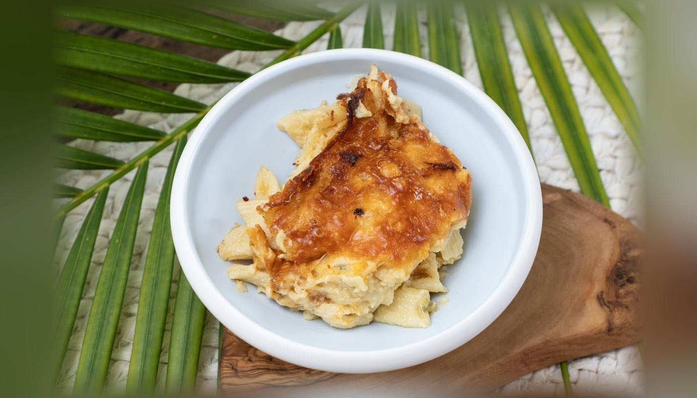 Baked Macaroni au Gratin.