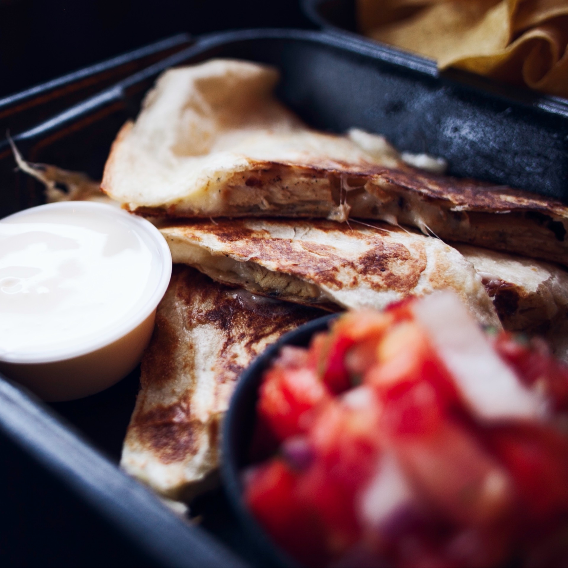 Chicken Bacon Ranch Quesadilla!!.