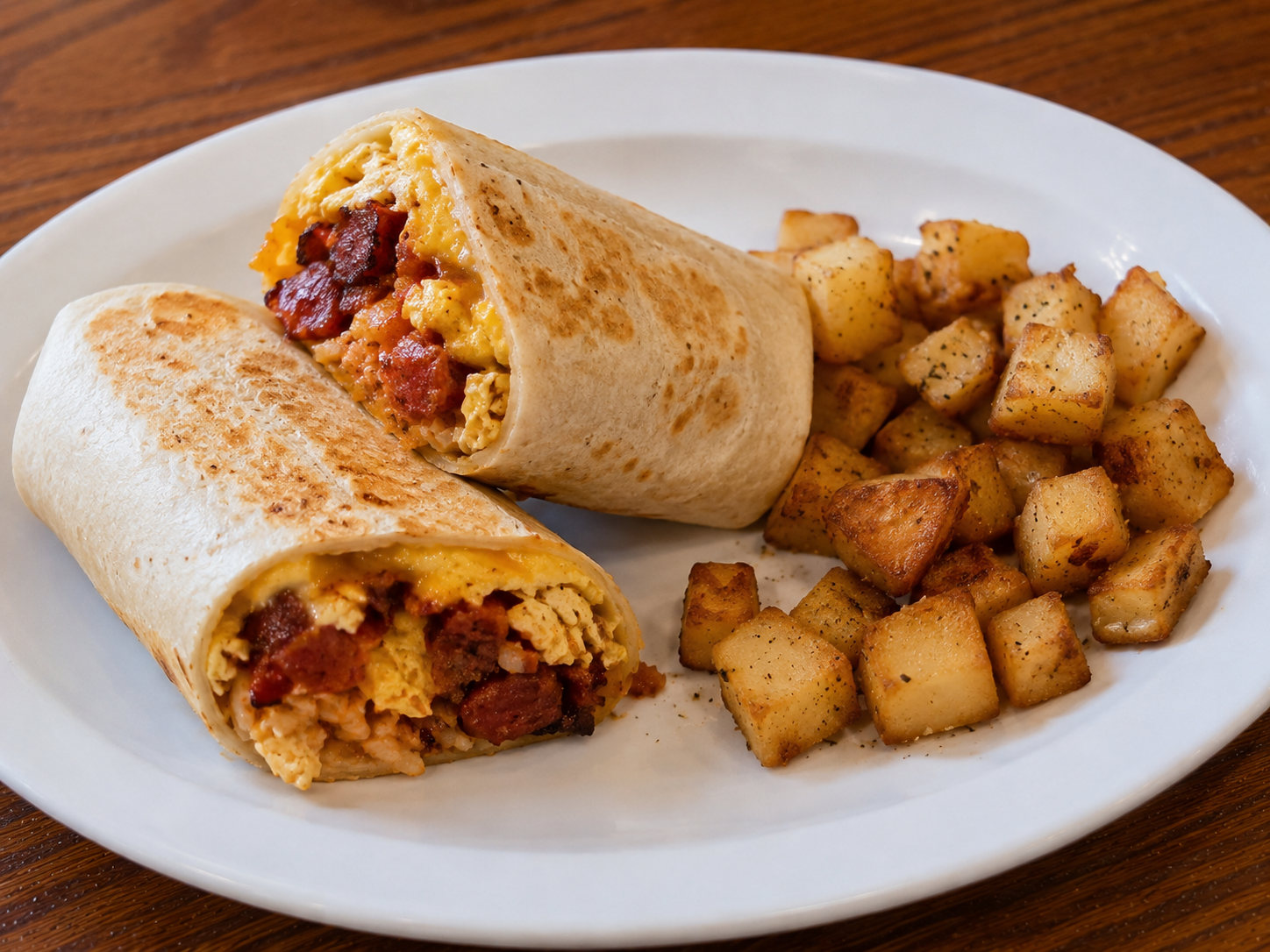 BB1: Tocino Breakfast Burrito.