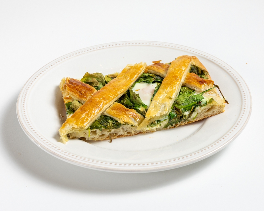 Egg & Spinach Focaccia.
