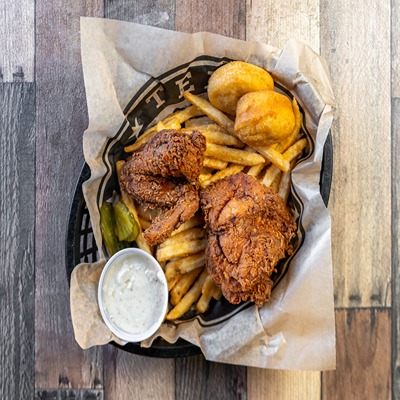 Two-Piece Chicken Dinner.