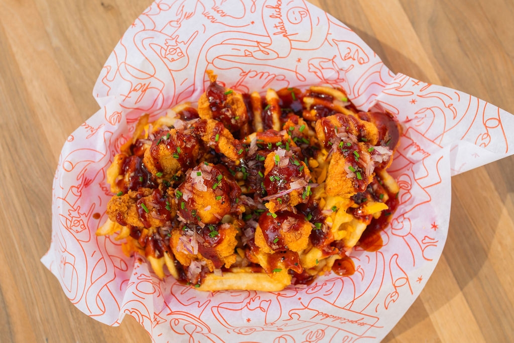 Honey BBQ Loaded Fries.