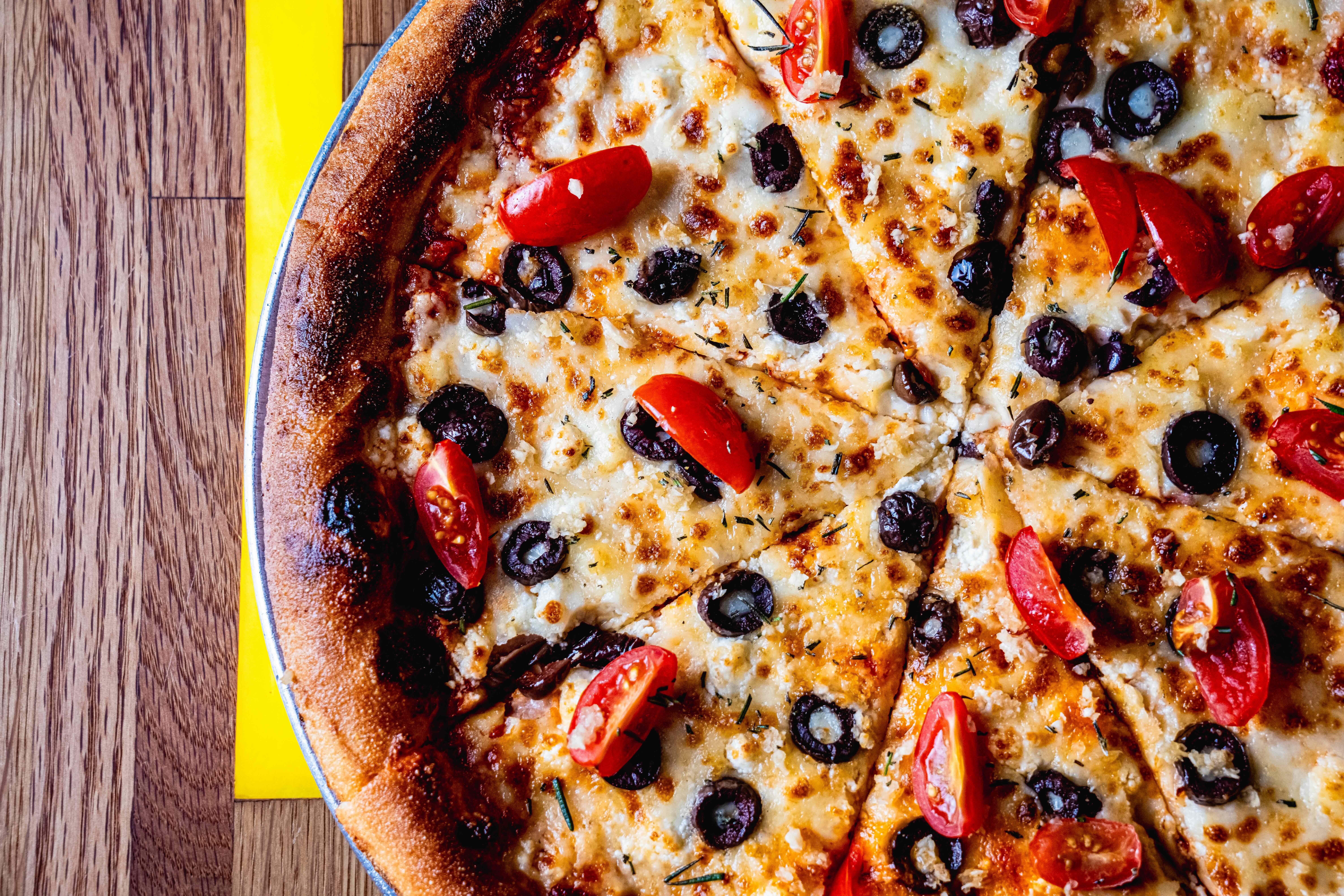 Cheesy Mediterranean Pie.