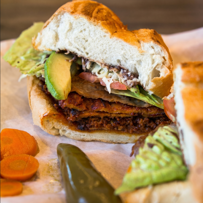 Torta oaxaqueña.