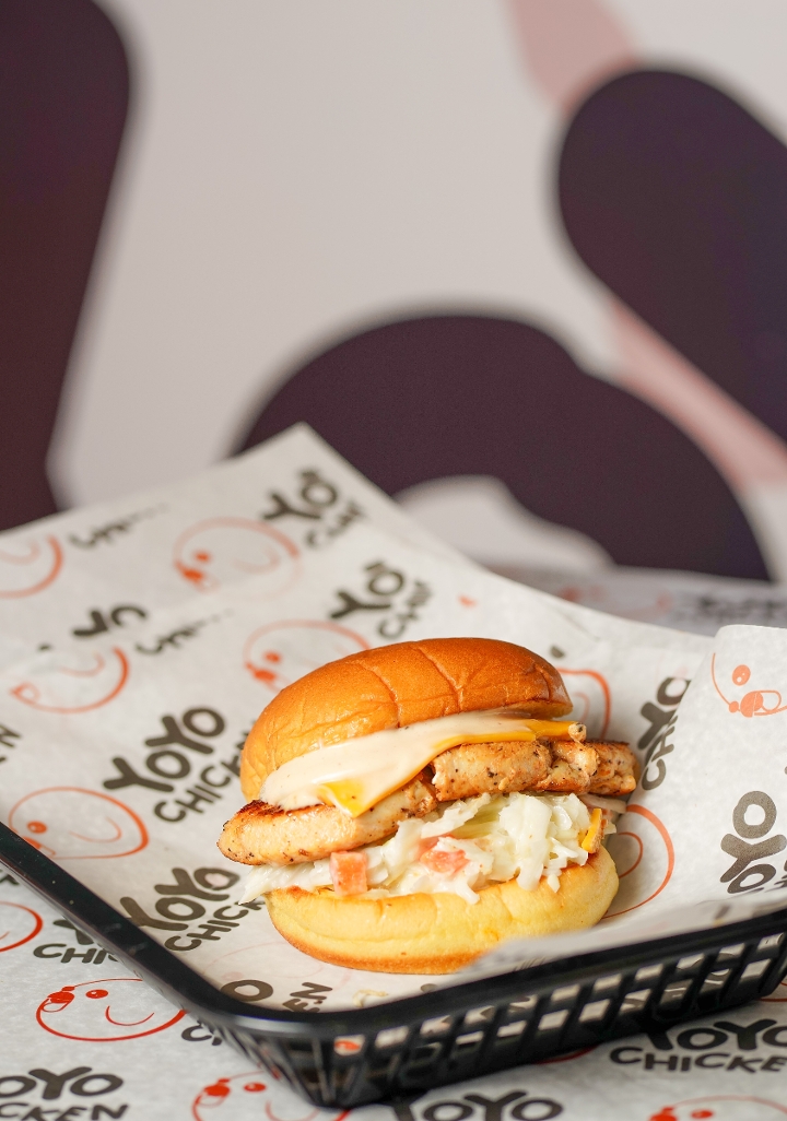 YoYo Grilled Chicken Sandwich.