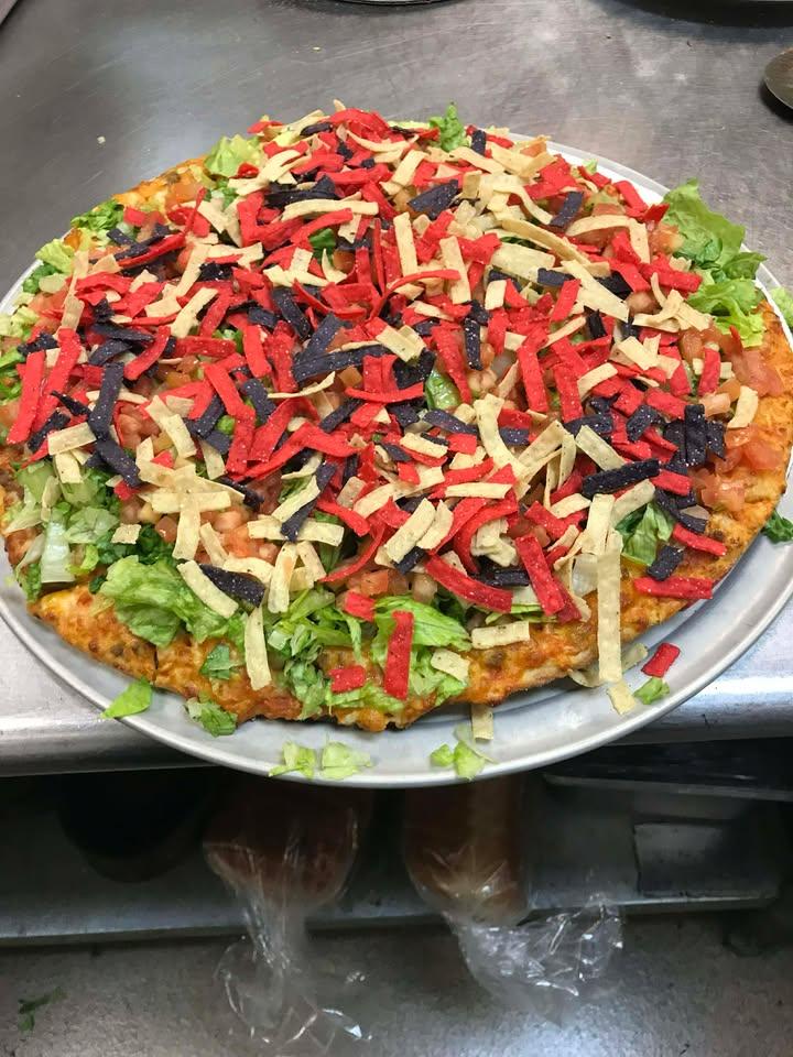 Small Taco Pizza.