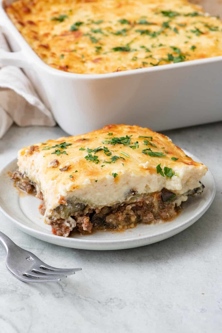 MOUSSAKA ENTREE (Greek casserole).
