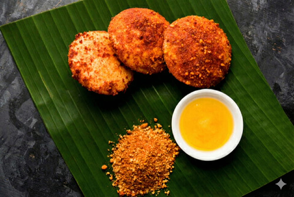 Ghee Podi Idly.