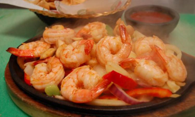 Kids Shrimp Fajitas.