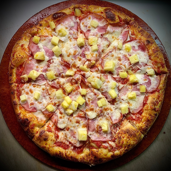 14" Canadian Bacon and Pineapple.